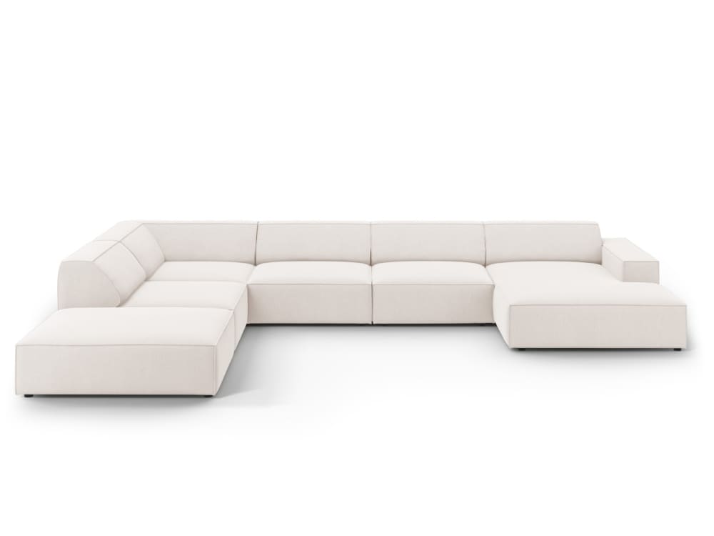 wohnli-moebel-suche-M23101183 Wohnli Möbelsuche - 7-Sitzer Panorama-Ecksofa links aus strukturiertem Stoff