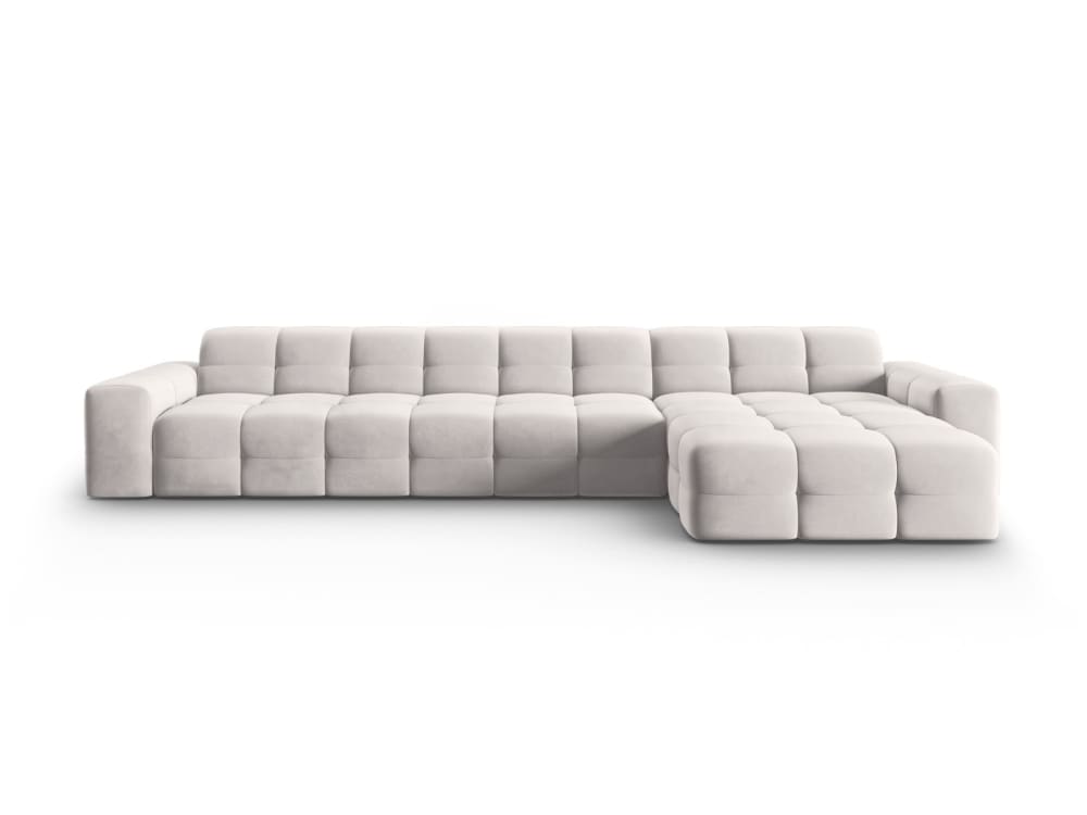 Wohnli Möbelsuche - 5-Sitzer Ecksofa rechts aus Samt