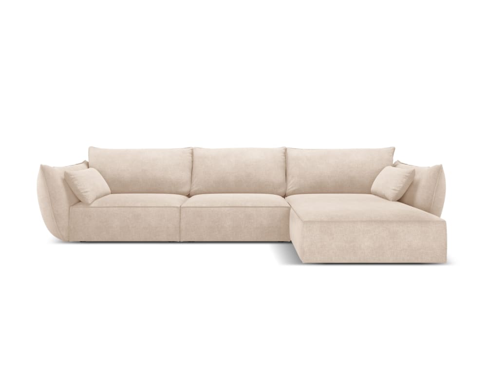 Wohnli Möbelsuche - 4-Sitzer Ecksofa rechts aus Chenille-Stoff