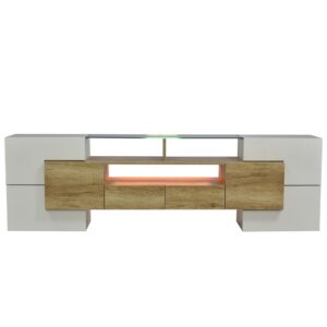 Wohnli Möbelsuche - Eleganter TV-Schrank aus Glas mit LED-Beleuchtung