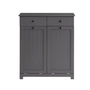 Wohnli Möbelsuche - Wäscheschrank mit 2 Schubladen MDF Grau
