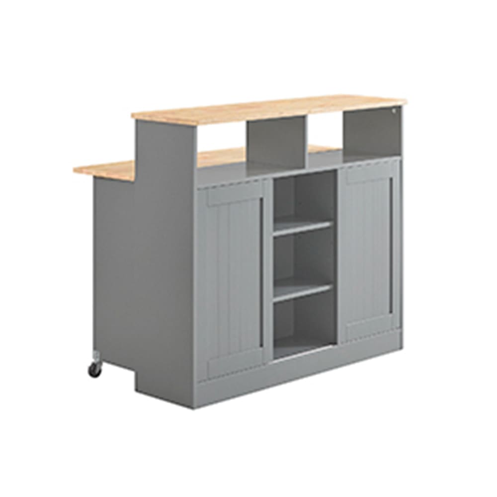 wohnli-moebel-suche-M23104452 Wohnli Möbelsuche - Kücheninsel mit erweiterbarer Arbeitsfläche MDF Grau