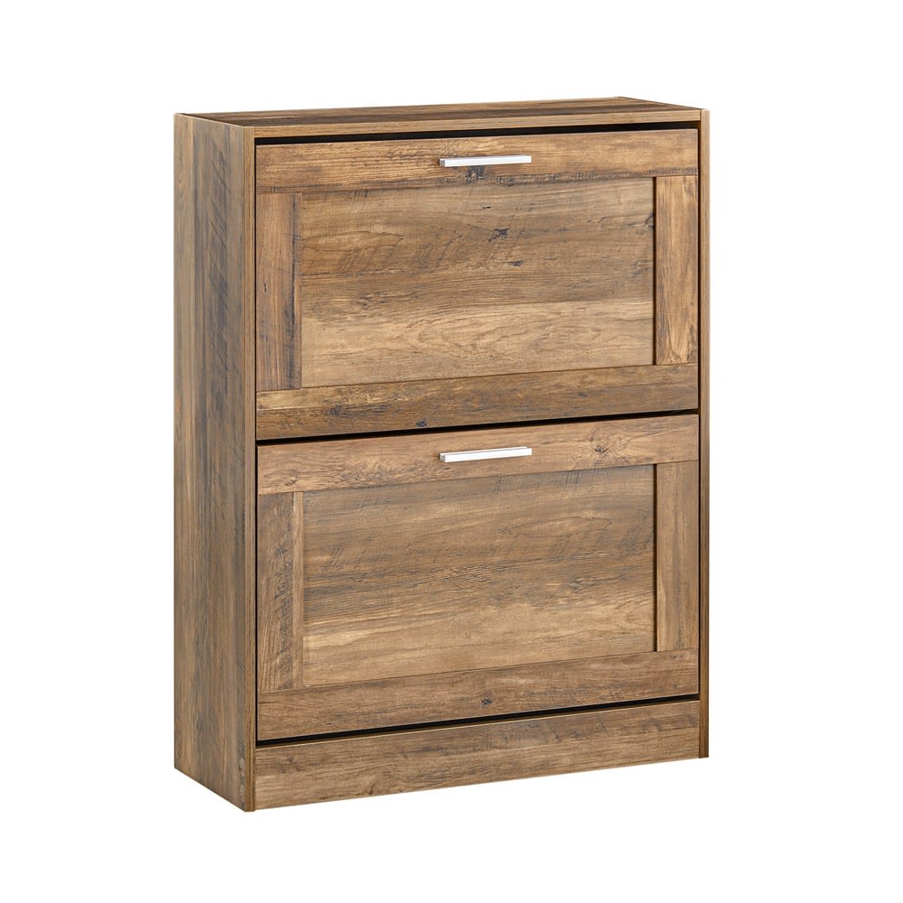 wohnli-moebel-suche-M23104461 Wohnli Möbelsuche - Schuhschrank mit 2 türen braun 60x23x79cm rustikal
