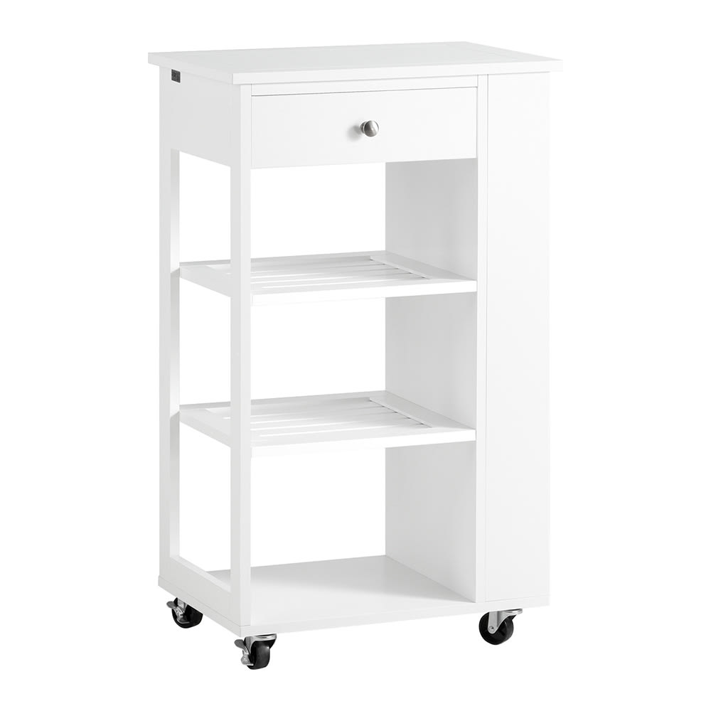 wohnli-moebel-suche-M23104524 Wohnli Möbelsuche - Küchenwagen mit Schublade auf Rollen Esszimmer MDF Weiß