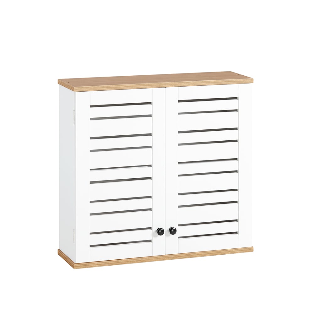 wohnli-moebel-suche-M23104539 Wohnli Möbelsuche - Hängeschrank mit Lamellentüren MDF Weiß