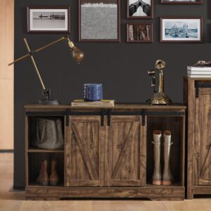 wohnli-moebel-suche-M23104636-1 Sideboard mit Schiebetüren PB Natur 120x70x40cm Holz Braun SoBuy Möbel Esszimmermöbel Sideboards, Highboards & niedrige Anrichten