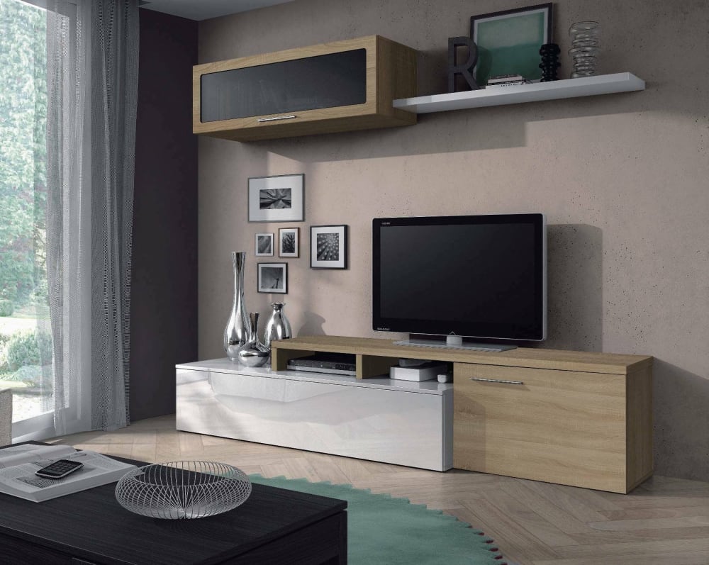 wohnli-moebel-suche-M23109504-1 glänzend weiß 200x41h44 cm