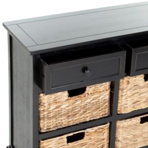 wohnli-moebel-suche-M23113753-1 Aufbewahrungsmöbel aus kiefernholz schwarz 76x66x33cm Holz Schwarz Safavieh Möbel Wohnzimmermöbel Aufbewahrungsmöbel