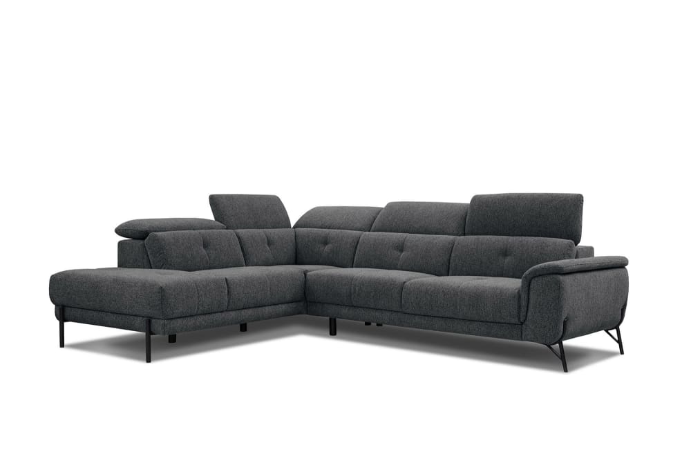 Wohnli Möbelsuche - Ecksofa 5-Sitzer mit verstellbare Kopfstützen