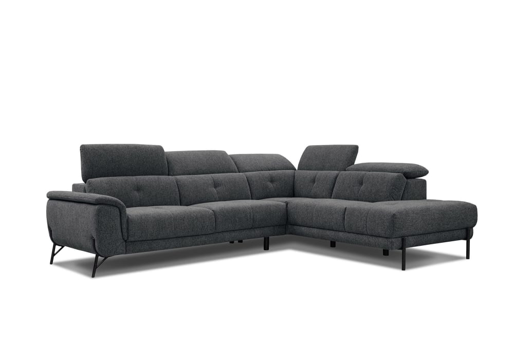Wohnli Möbelsuche - Ecksofa 5-Sitzer mit verstellbare Kopfstützen
