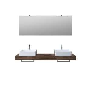 wohnli-moebel-suche-M23115137 Wohnli Möbelsuche - 8-teiliger Badezimmerschrank aus Walnuss-Melamin