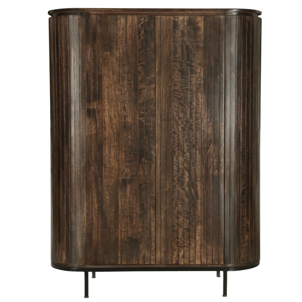 wohnli-moebel-suche-M23115310 Wohnli Möbelsuche - Hohes Sideboard 115 cm aus massivem braunem Holz
