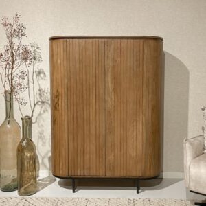 wohnli-moebel-suche-M23115353-1 Hohes Sideboard 115 cm aus Massivholz 115x151x43cm Holz Braun Moloo Möbel Esszimmermöbel Sideboards, Highboards & niedrige Anrichten