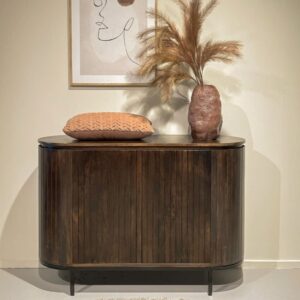 115 cm Sideboard aus massivem braunem Holz 115x81x43cm Holz Braun Moloo Möbel Esszimmermöbel Sideboards, Highboards & niedrige Anrichten