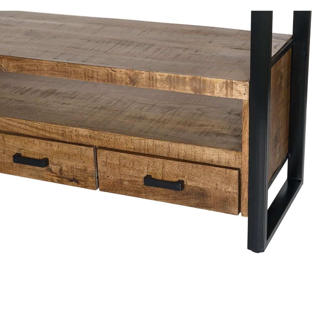 150x200x45cm Holz Braun Moloo Möbel Wohnzimmermöbel TV-Möbel