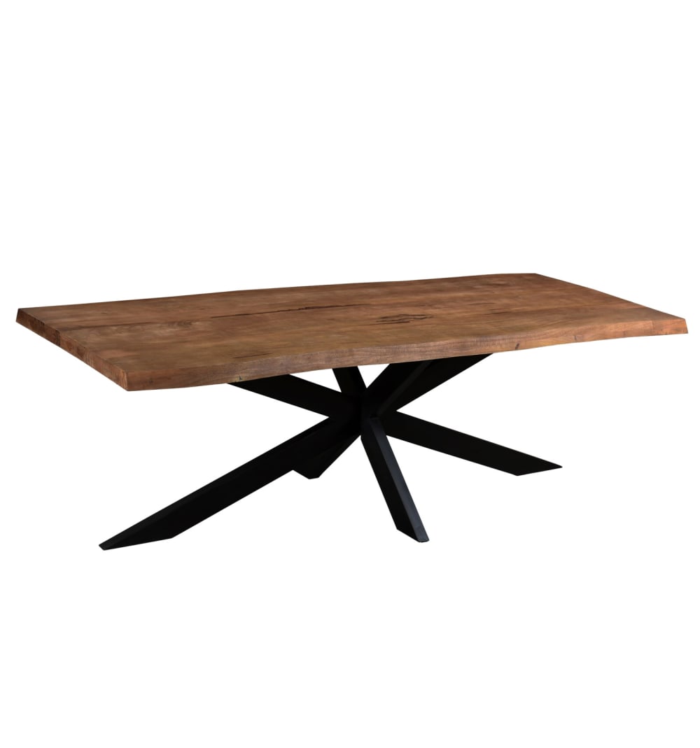 Wohnli Möbelsuche - Esstisch 6/ 8 Personen 180 cm unbearbeitete Kanten