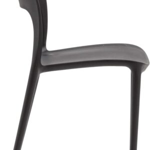 Set mit 4 schwarzen Stühlen aus Polypropylen 51x83x43cm PP - Polypropylen Schwarz Konte.Design Möbel Esszimmermöbel Stühle