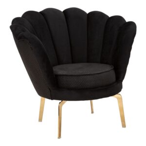 wohnli-moebel-suche-M23116687 Wohnli Möbelsuche - Schwarzer Stoffsessel mit goldenen Beinen 83x76x78 cm