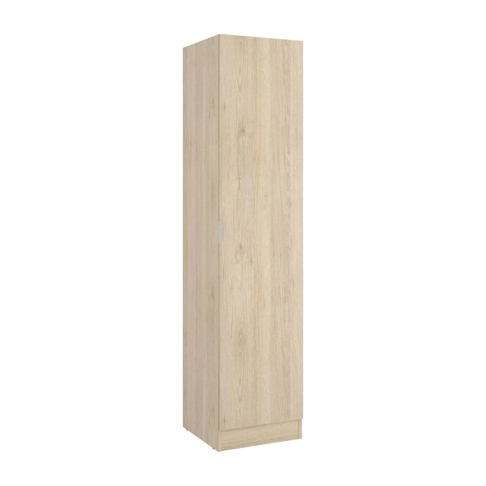 Wohnli Möbelsuche - Mehrzweckschrank 1 Tür mit Eichenholzeffekt 40x52h184 cm