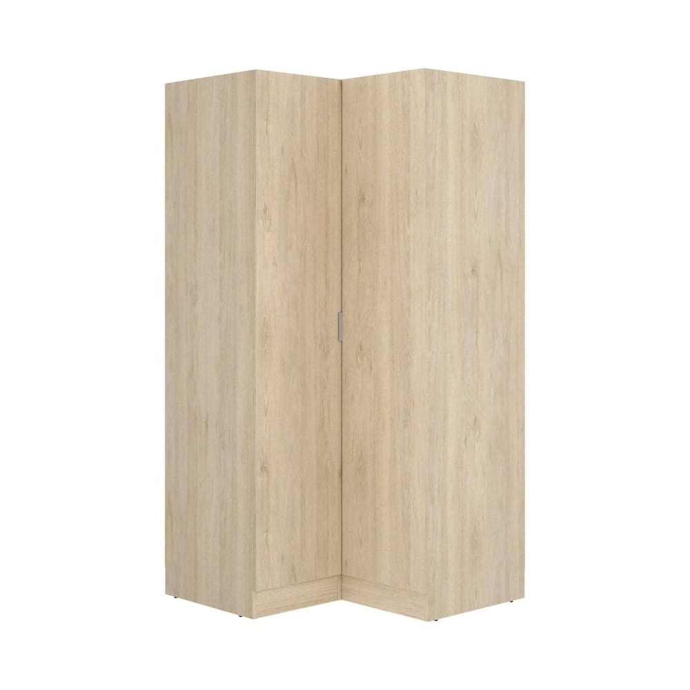 Wohnli Möbelsuche - Kleiderschrank 2 Türen mit Eichenholzeffekt 90x93h184 cm