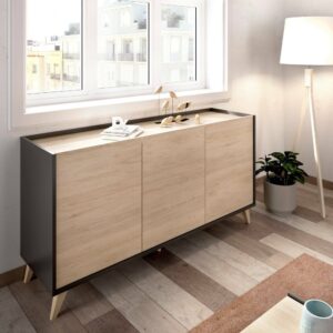 155x75x43cm Holz Braun Dmora Möbel Esszimmermöbel Sideboards, Highboards & niedrige Anrichten