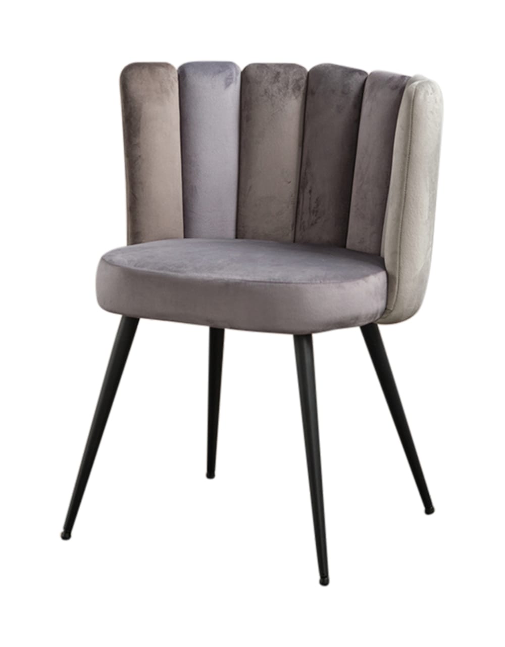 wohnli-moebel-suche-M23119430 Wohnli Möbelsuche - Stuhl aus Samt mit schwarzen Füßen