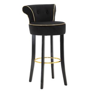 wohnli-moebel-suche-M23119749 Wohnli Möbelsuche - Schwarzer Stoffhocker mit Rückenlehne