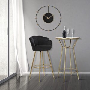 wohnli-moebel-suche-M23120447-1 Bartisch aus Metall mit Spiegelglasplatte Ø cm 60x105 60x105x60cm Metall Gold Mauro Ferretti Möbel Wohnzimmermöbel Beistelltische