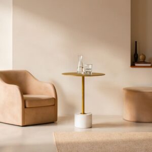 41x58x41cm Metall Gold House Nordic Möbel Wohnzimmermöbel Beistelltische