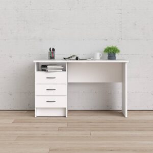 wohnli-moebel-suche-M23128564-1 Schreibtisch Holzeffekt weiß 125x48 cm 120x73x48cm Holz Weiß Dmora Möbel Büromöbel Schreibtische