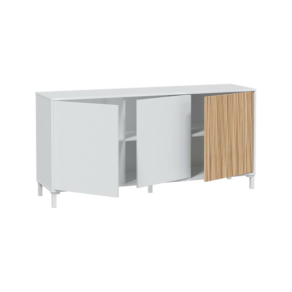 Wohnli Möbelsuche - Weißes Sideboard in Holzoptik