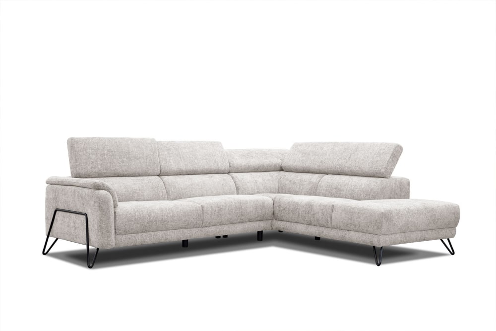 Wohnli Möbelsuche - Ecksofa 5-Sitzer mit verstellbare Kopfstützen