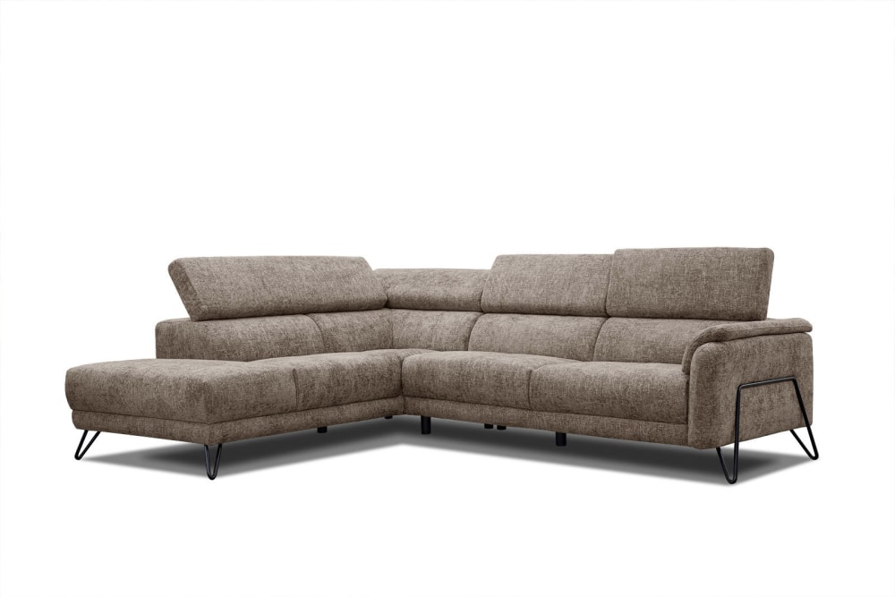 Wohnli Möbelsuche - Ecksofa 5-Sitzer mit verstellbare Kopfstützen