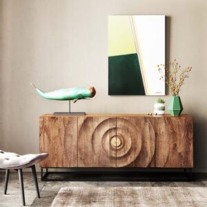 177x75x45cm Holz Braun Kare Design Möbel Esszimmermöbel Sideboards, Highboards & niedrige Anrichten