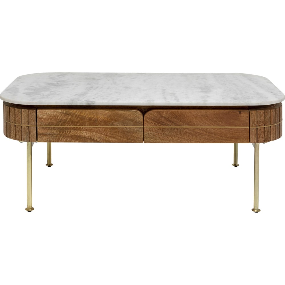 wohnli-moebel-suche-M23134716 Wohnli Möbelsuche - Couchtisch mit 4 Schubladen aus Marmor und Massivholz