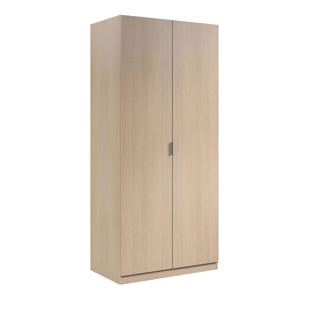 Wohnli Möbelsuche - Kleiderschrank 2 Türen mit Eichenholzeffekt 187x52h180 cm