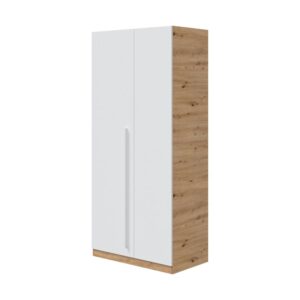 wohnli-moebel-suche-M23135248 Wohnli Möbelsuche - Kleiderschrank 2 Türen Holzeffekt geknotete eiche