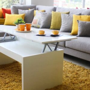 Tavolino da salotto 108x50x43cm Spanplatte Weiß Dmora Möbel Wohnzimmermöbel Couchtische