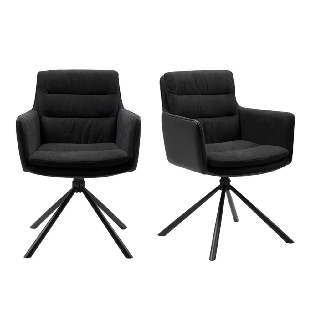 wohnli-moebel-suche-M23137198 Wohnli Möbelsuche - Set aus 2 schwarzen Stühlen L63 cm