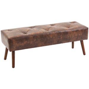 wohnli-moebel-suche-M23138763 Wohnli Möbelsuche - Banquette capitonnée style classique chic bois marron effet vieilli