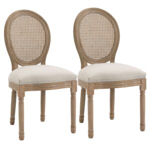 wohnli-moebel-suche-M23138844 Wohnli Möbelsuche - Lot de 2 chaises de salle à manger médaillon style Louis XVI crème