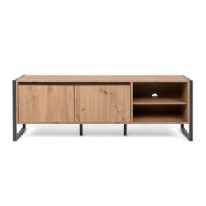 Wohnli Möbelsuche - Industrieller TV-Schrank aus Holz mit Schränken