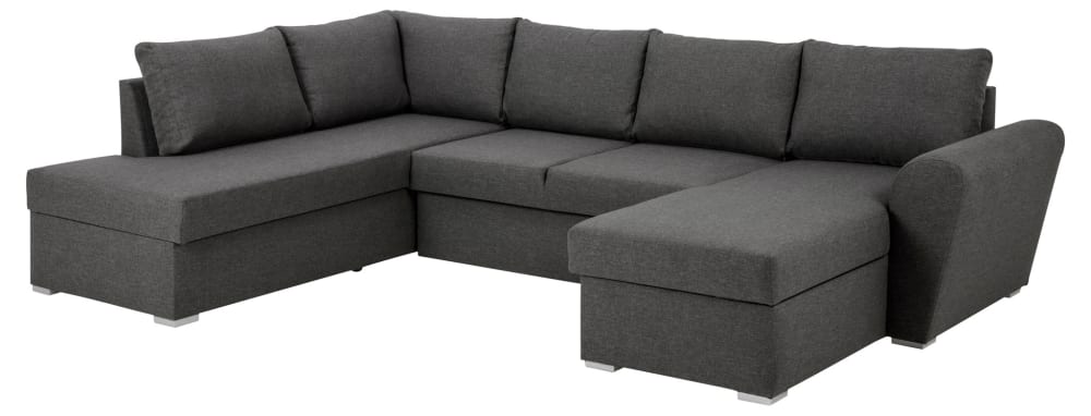 wohnli-moebel-suche-M23140177-1 Schlafsofa Stefan 297x85x203cm Stoff Grau ebuy24 Sofas und Sessel Sofas Recamieren