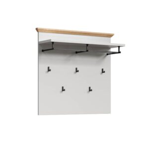 Wandgarderobe Landside 91x82x27cm Spanplatte Grau ebuy24 Möbel Schlafzimmermöbel Kleiderständer