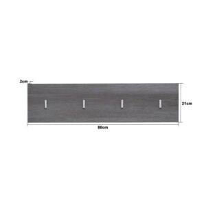 wohnli-moebel-suche-M23140325-1 Garderobe Paneel LineGD 80x21x2cm Spanplatte Silber ebuy24 Möbel Schlafzimmermöbel Kleiderständer