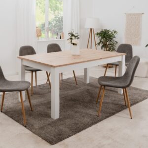 wohnli-moebel-suche-M23140588-1 Esstisch ausziehbar aus Holz für 10 Personen 215x72x90cm Spanplatte Braun Concept Usine Möbel Esszimmermöbel Esstische