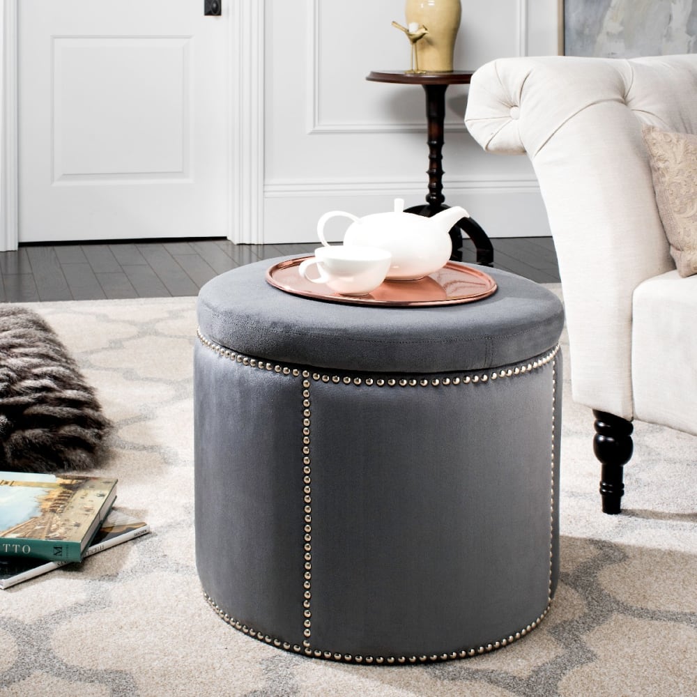 Wohnli Möbelsuche - Pouf aus sperrholz grau