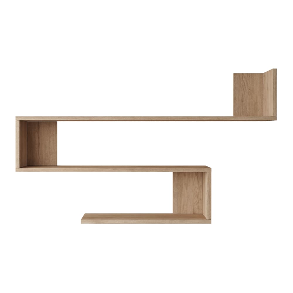 wohnli-moebel-suche-M23145552 Wohnli Möbelsuche - Wandregal mit 3 Ablagen in Holzoptik 72 x 120 x 15 cm