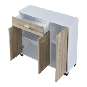 in Weiß und Naturfarbe