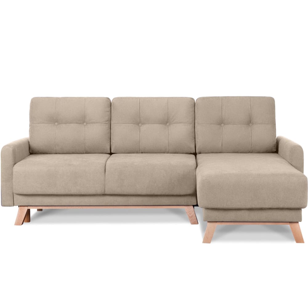 Wohnli Möbelsuche - Ecksofa rechts mit ausziehbarer Schlaf- und Liegefläche